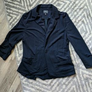 Market & spruce ruffle back blazer